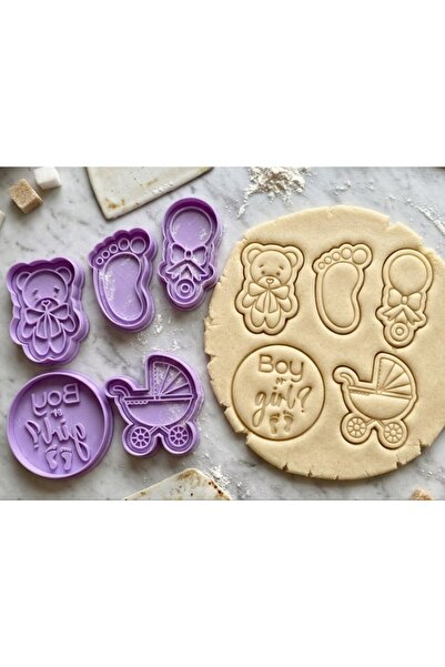 Craftelle Baby Shower Themed Special Design Cookie and Dough Mold Set