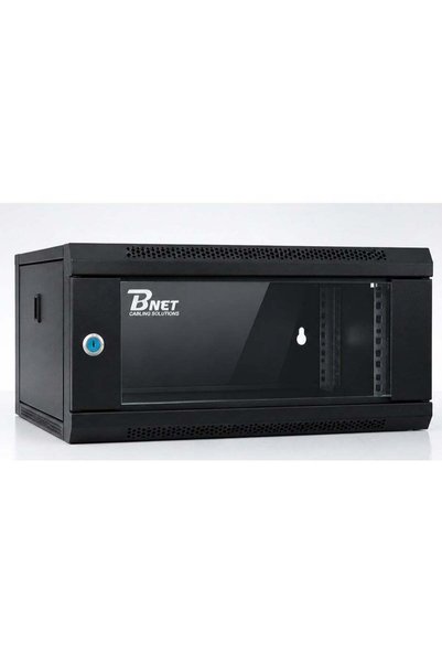 Genaric 4U 19-inch Wall-Mount Network Cabinet 550x400 mm with Glass Door - Black