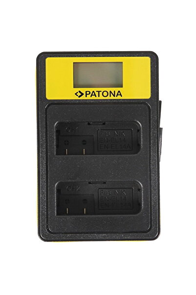 Patona Incarcator Έξυπνος USB Διπλός LCD EN-EL14 -141622