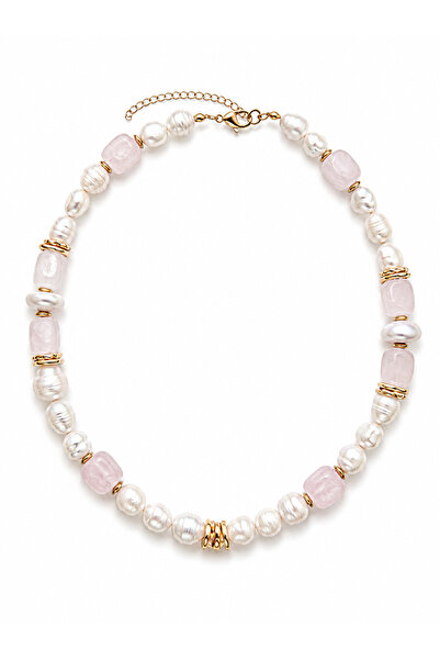 Venus Design Steel Natural Pearl Necklace