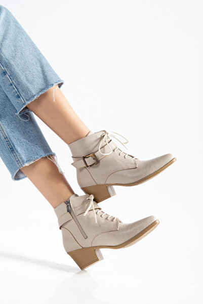 MS SUGAR SHOES Γυναικείες μπότες Western με χοντρό τακούνι, με κορδόνια, αγκρ...