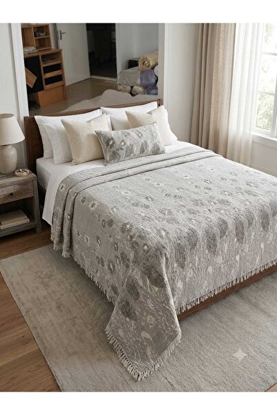 Dokubba 260 x 280 Jakarlı Dolgulu 6 Kat Yatak Örtüsü, Battal Pike, Jakarlı Pike