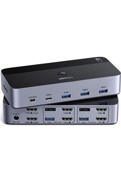 Ugreen HDMI USB KVM Διακόπτης Δεδομένων AK703 85100 2 θύρες