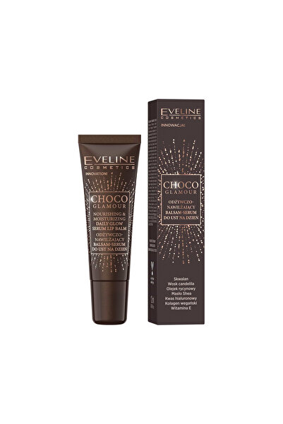 Eveline Choco Glamour Balsam-ser de buze hrănitor și hidratant de zi 12ml