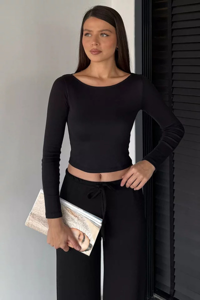 TOZLU Women's Lycra Slim Fit Basic Body Blouse
