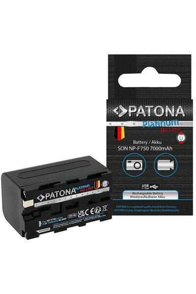 Patona Μπαταρία Πλατίνας 7000mAh με είσοδο USB-C για Sony NP-F750 F330 F530 F...