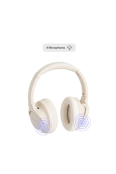 Create Căști wireless over-ear, CREATE, Studio, cu anulare a zgomotului, crem