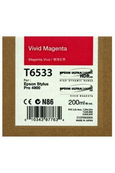 EPSON Φυσίγγιο Μελάνης T6533 Έντονο Ματζέντα