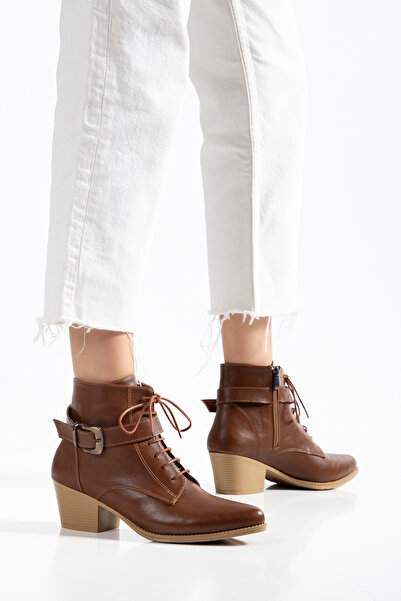 MS SUGAR SHOES Γυναικείες μπότες Western με χοντρό τακούνι, με κορδόνια, αγκρ...