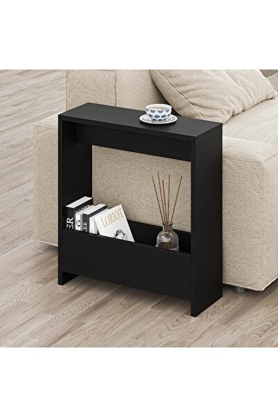 Chulovs Side Table with Magazine Rack for Living Room and Office -entryway ta...