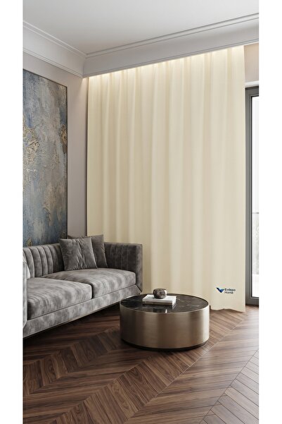 Evdepo Home Modern Background Curtain - Single Panel - Ready for Cornice - St...