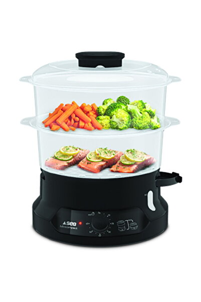 TEFAL Aparat de gatit cu aburi MiniCompact VC139810,800W, 6L, preparare 2 ret...