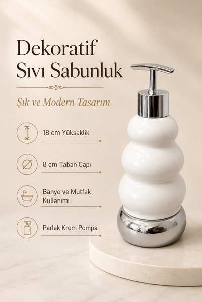 KLARHAUS Trio Decorative Premium 3-Outlet Liquid Soap Dispenser 300 ml – Pastel Green Bathroom and Kitchen Soap Dispenser with Chrome Appearance Pump - 18.5 cm X 7 cm