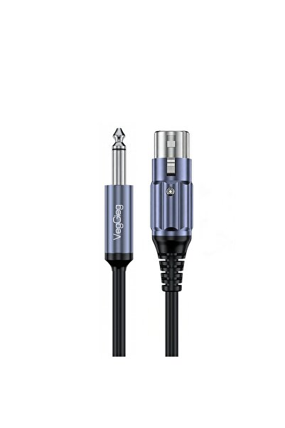 Veggieg 6.35mm to Xlr Female Microphone Cable Hi-Fi Sound Quality Ofc Copper ...