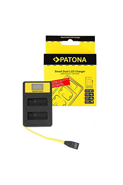 Patona Smart Dual LCD USB incarcator pentru Panasonic DMW-BLG10 CSBLG10MC CS-...