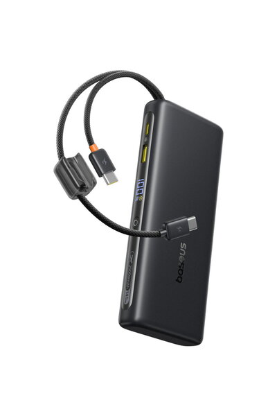 Baseus EnerFill FC41 25000mAh 145W Power Bank with Dual USB-C Cables, Black
