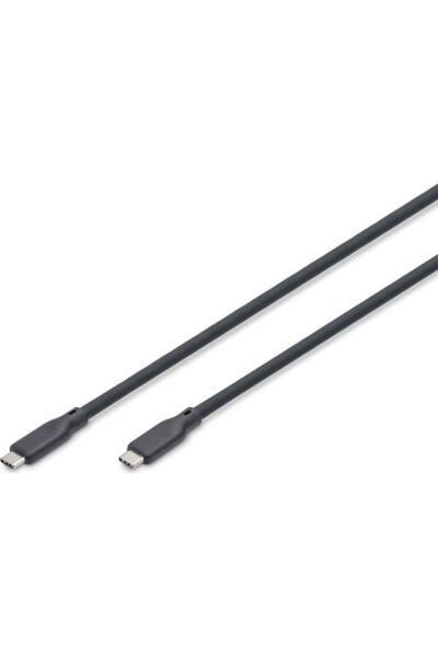 Digitus Καλώδιο USB4 Type-C Αρσενικό σε Αρσενικό 1μ Σιλικόνης Μαύρο (AK-30035...
