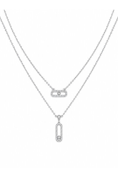 Venus Design Steel Double Chain Necklace