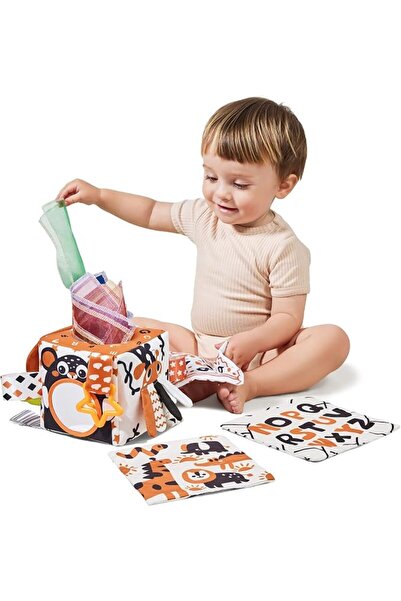 TUMAMA KIDS Tomama Kids Educational Tissue Box, Fabric and Plastic, Unisex fr...