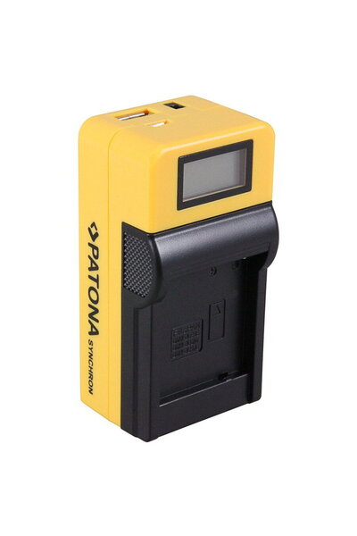 Patona DMW-BLF19 charger with LCD screen compatible with Panasonic Lumix-4656