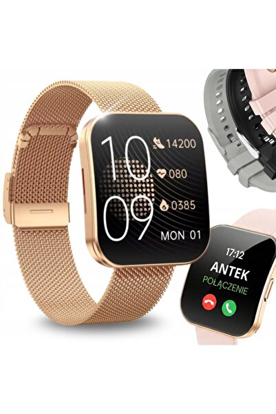 VESS SMARTWATCH DE DAMĂ CU ECRAN CURBAT, MENIU 3D, PL AMOLED + 4 CURELE