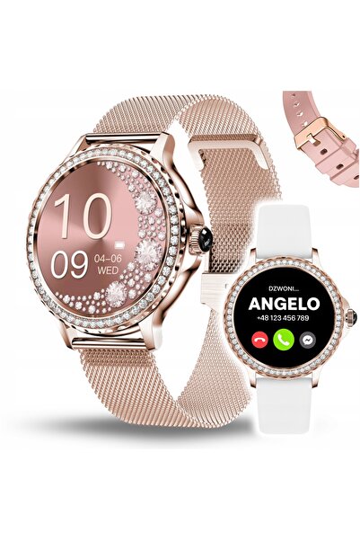 Angelo Watches SMARTWATCH FEMININ AMOLED 3D PRESIUNE SĂNĂTATE 3D PPG APELURI ...