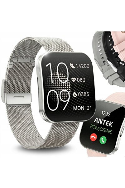 VESS SMARTWATCH DE DAMĂ CU ECRAN CURBAT, MENIU 3D, PL AMOLED + 4 CURELE