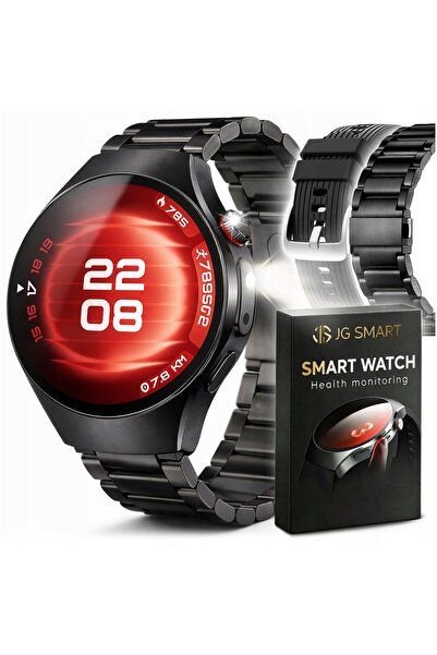 JG Smart Smartwatch Ceas bărbătesc ECG HRV IMC Glicemie Tensiune arterială Pu...