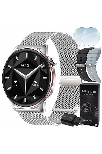 NexaNook SMARTWATCH CEAS DE DAMĂ APELURI MENIU SĂNĂTATE 3 CURELE