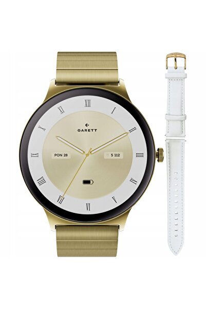 GARETT Smartwatch Donna Verona 2 Auriu Strălucitor Oțel AMOLED Rezistent la apă