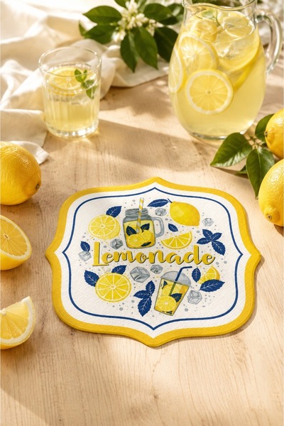 alenked Kağıt Limon Peçete Sunum,kokteyl Peçete 20'li