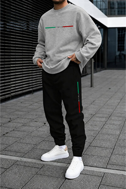 PAVRO Tracksuit Set Sweatshirt Tracksuit Oversize Shaped Comfortable Fit Qual...