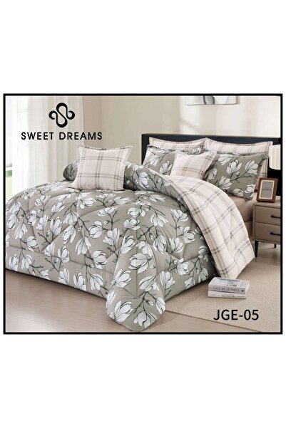 BIET ALMAFROSHAT Duvet Cover Set with 8 Pieces of New Quilted Double-Sided Mi...