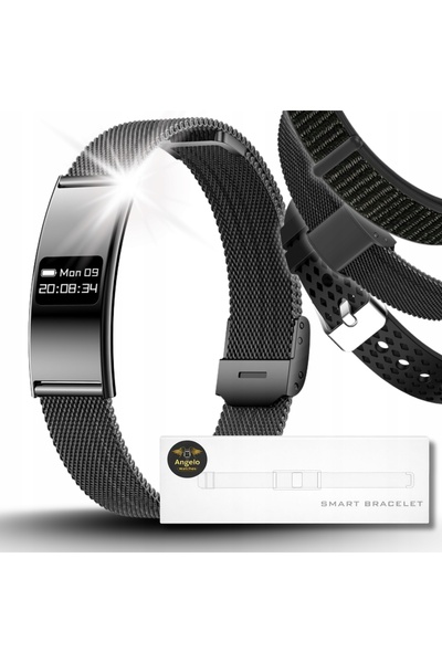 Angelo Watches SMARTWATCH BRĂȚARĂ INTELIGENTĂ PENTRU FEMEI ECG PULS MENIU SPO...