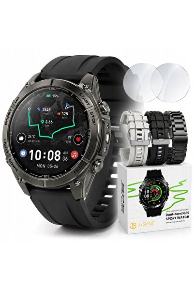 JG Smart Ceas Smartwatch pentru bărbați, rezistent la apă, apeluri, meniu, PL...