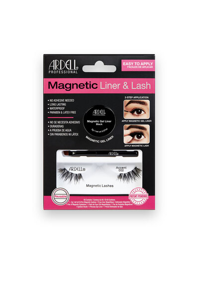 Ardell MAGNETIC LINER & LASH ACCENT gene # 002 + gel liner 3 bucăți