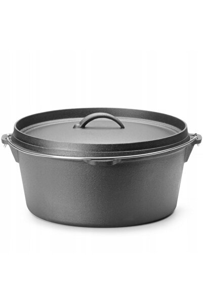 HENDI Oală din fontă pentru supă și tocănițe, pentru gătit pe foc, 7,2L 31x15cm