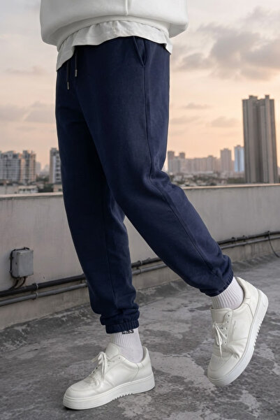 INFLUYENTE Pantaloni de trening pentru bărbați, de iarnă, cu lână la interior...