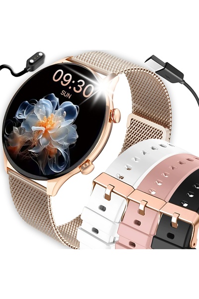 Angelo Watches SMARTWATCH DE DAMĂ CU APELURI, MENIU PL, + 4 BRĂȚARE