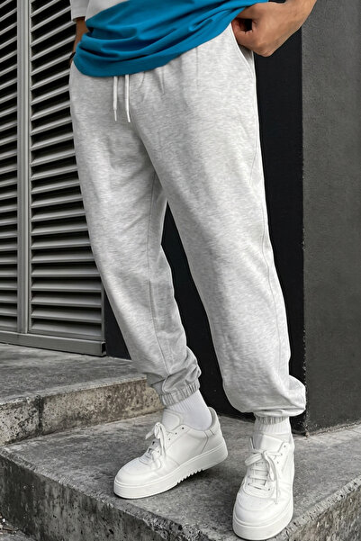INFLUYENTE Pantaloni de trening tricotați pentru bărbați, de iarnă, cu fleece...