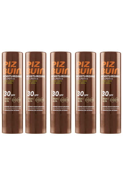 Piz Buin Balsam de buze hidratant și protector SPF30 x5 bucăți