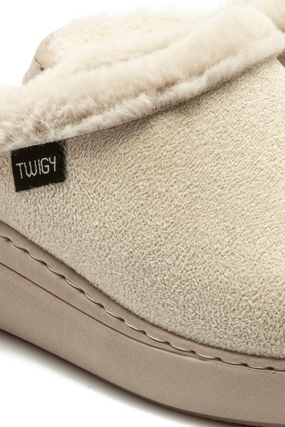 Twigy Demmy Süet Kadın Ev Terliği Bej 37/41