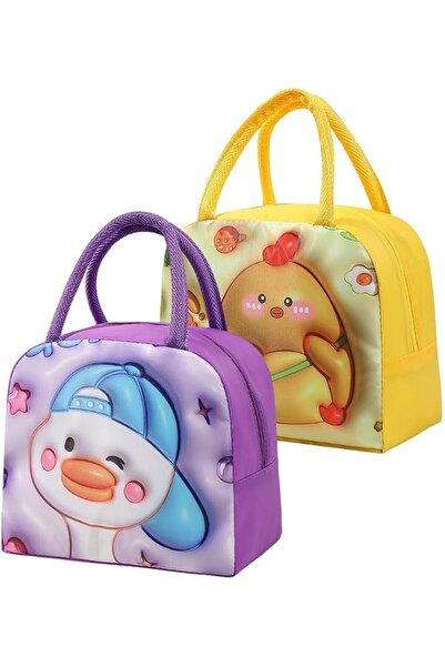 TERRIFI Insulated Lunch Bags for Kids Thermal Food Lunch Box Leakproof Bpa Fr...