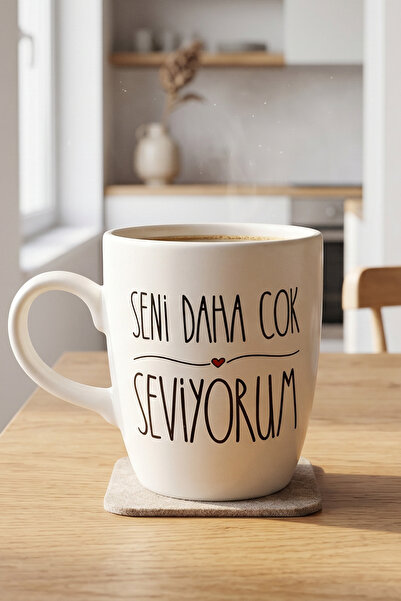 Seni Daha Çok Seviyorum Oval Kupa