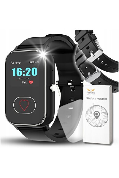 Angelo Watches SMARTWATCH PENTRU VÂRȘIȘTI CEAS 4G FUNCȚIE SOS APELURI GPS LOC...