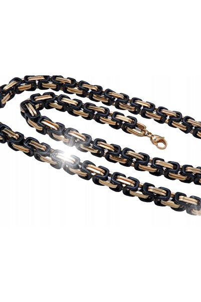 Boston Jewellery Colier cu lanț auriu și argintiu din oțel 316L