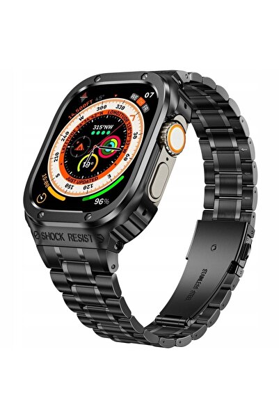 XGSM Curea de ceas cu carcasă pentru Apple Watch 7/8/9 45mm, brățară elegantă