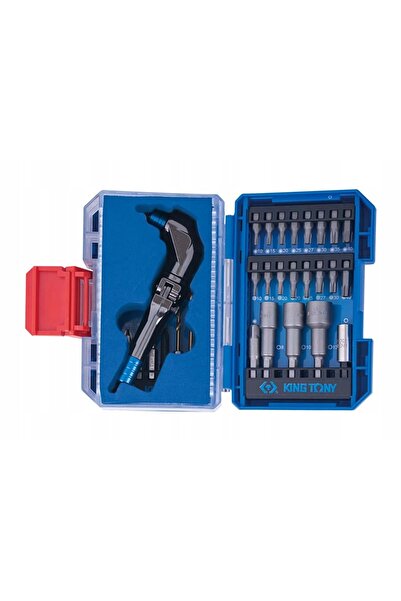 King Tony Set de biți de șurubelniță 45el 1/4 "
