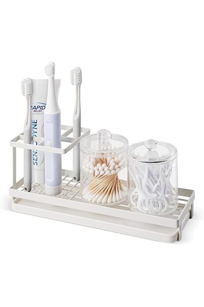 GENERAL Yala Joy Bathroom Toothbrush Holder Rustproof Metal Tooth Brush Organ...