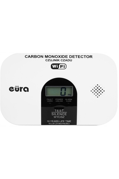 EURA Senzor inteligent de CO, detector de monoxid de carbon WiFi POLSKA NORMA